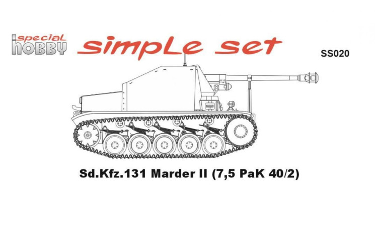 SS020 Marder II Простий набір 1/72