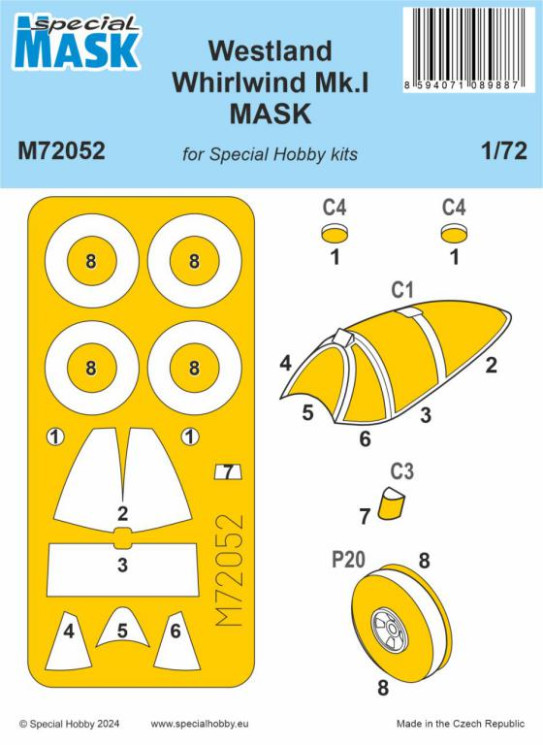 M72052 Westland Whirlwind Mk.I MASK 1/72