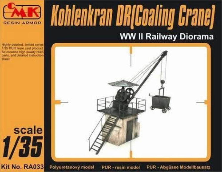 RA033 Kohlekran DR (Вугільний кран) Залізнична діорама Другої світової війни 1/35