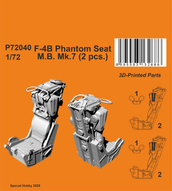 P72040 F-4B Phantom Seat - M.B. Mk.7  1/72