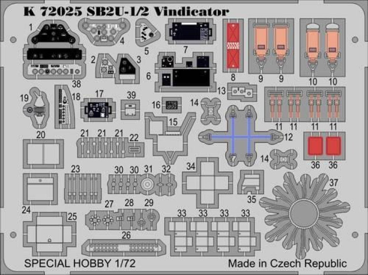 100-K72025 SB2U-1/-2 Vindicator 1/72