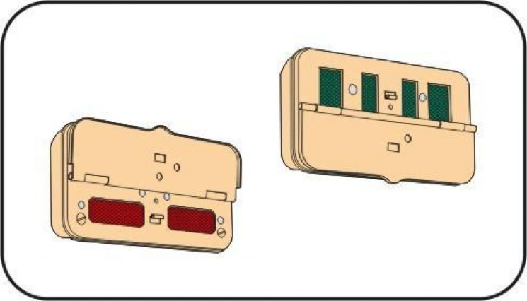 129-B35037 Germ.Distance rear lights'Notek'WWII 1/35