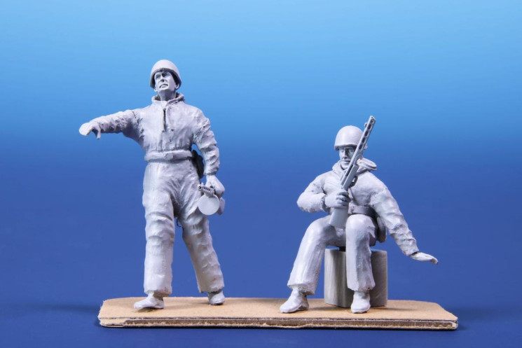 129-F48294 Soviet Tank Desant Troops, part 2 (2 figures) 1/48