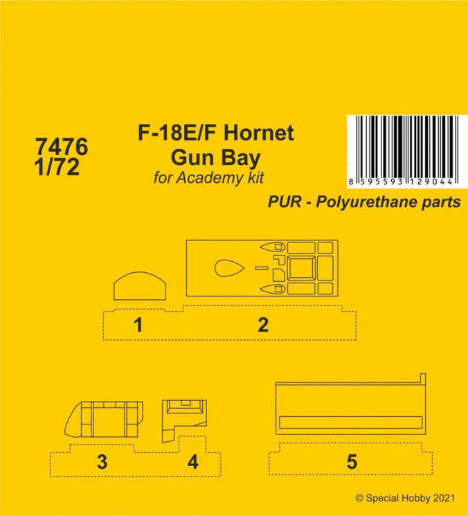 7476 F-18E/F Гарматний відсік 1/72