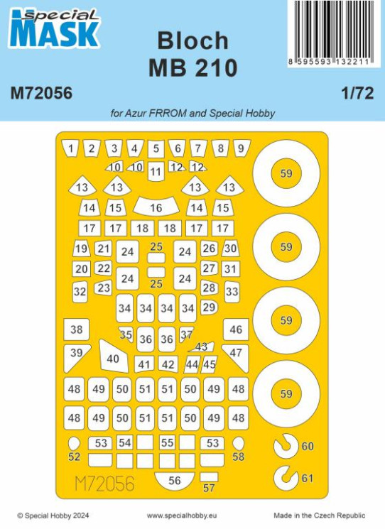 M72056 Bloch MB.210 Маска