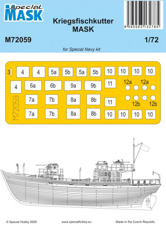 M72059 Kriegsfischkutter MASK 1/72
