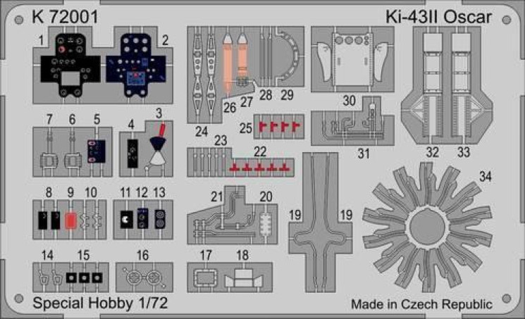 K72001 Ki-43 II Oscar 1/72