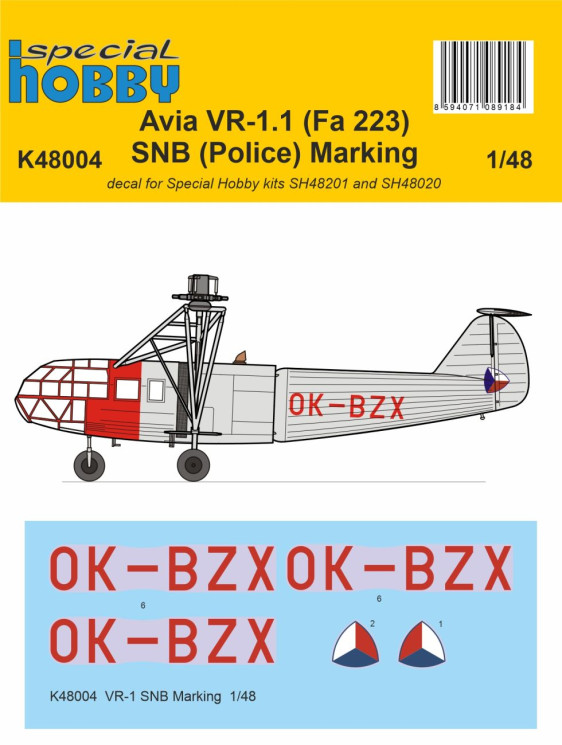 K48004 VR-1 SNB декалі 1/48
