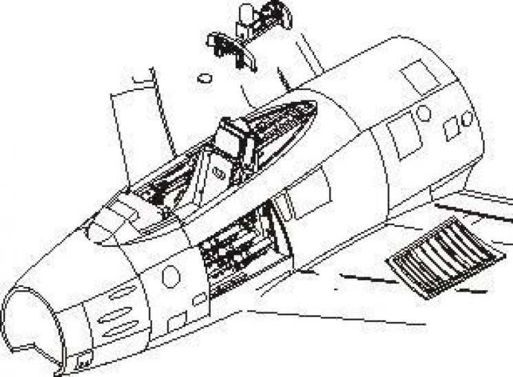 129-7112 F-86F Sabre - interior set for ACA 1/72