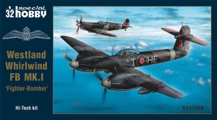 SH32088 Westland Whirlwind FB Mk.I Винищувач-бомбардувальник Hi-tech набір 1/32