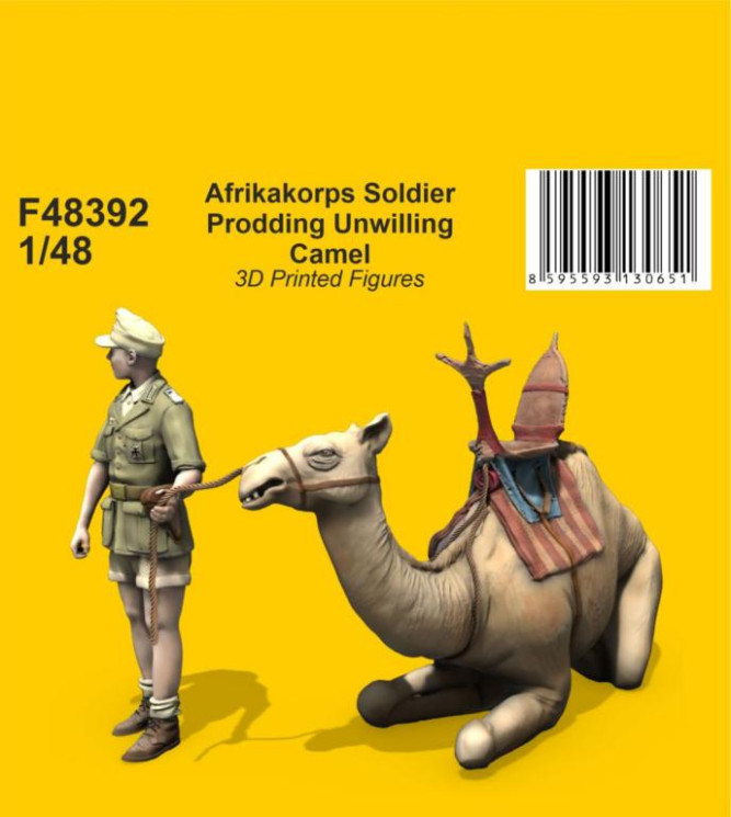 F48392 Солдат Африканського корпусу з верблюдом 1/48