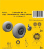 4450 Lancaster Mk.I/III Головні колеса та хвостове колесо з ногою 1/48