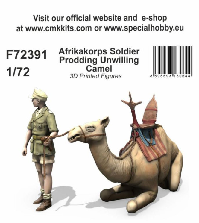 F72391 Солдат Африканського корпусу з верблюдом1/72