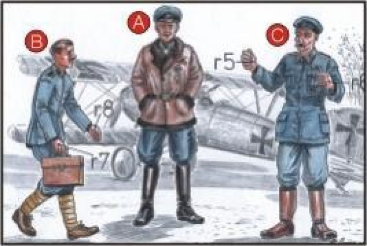 F72044 Літаючий цирк Ріхтгоффена Першої світової війни (3 фіг.)