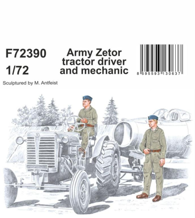 F72390 Водій і механік трактора Zetor армії