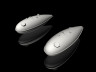 129-5128 P-51D Mustang Metal Drop Tank w/ jutting filler neck (2 pcs), for Revell kit 1/32