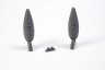 129-5128 P-51D Mustang Metal Drop Tank w/ jutting filler neck (2 pcs), for Revell kit 1/32