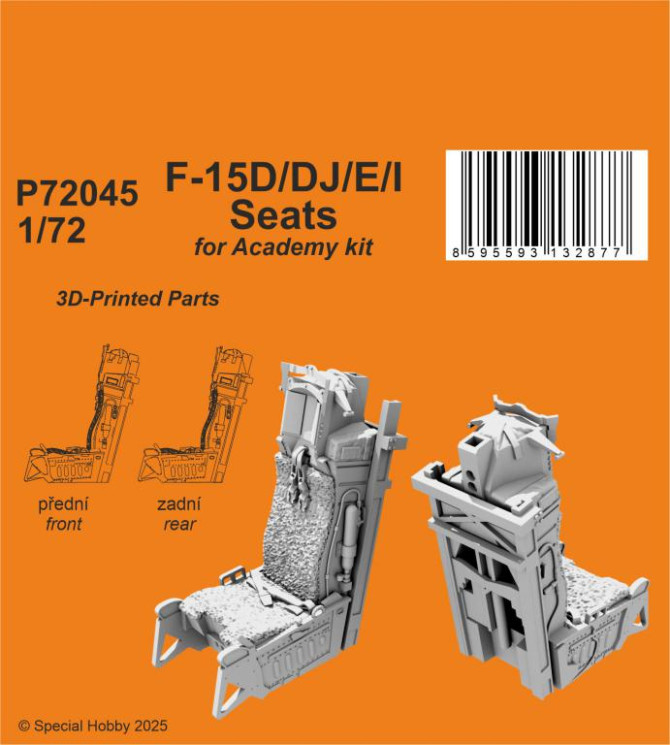 P72045 F-15D/DJ/E/I Seats 1/72 / for Academy kit
