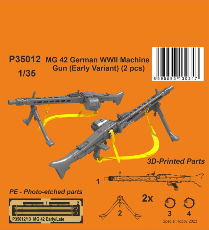 P35012 MG 42 Німецький кулемет часів Другої світової війни (ранній варіант) 1/35