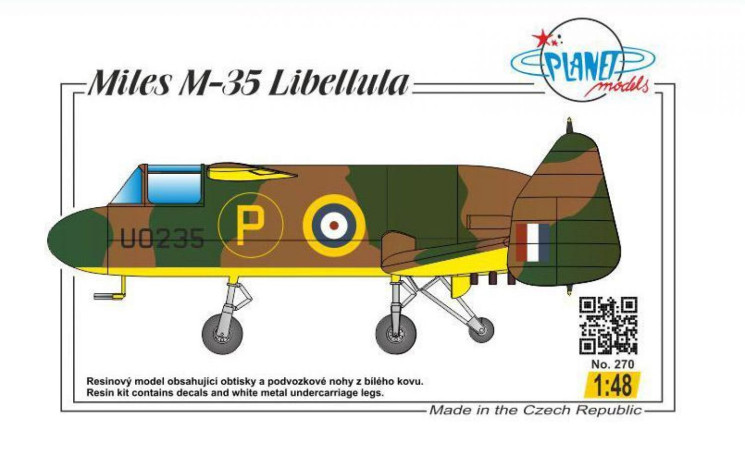 PLT270 Miles M.35 Libellula 1/50