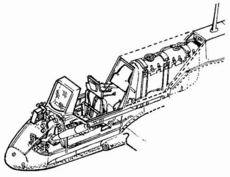 4066 Hs 129B  інтерєр