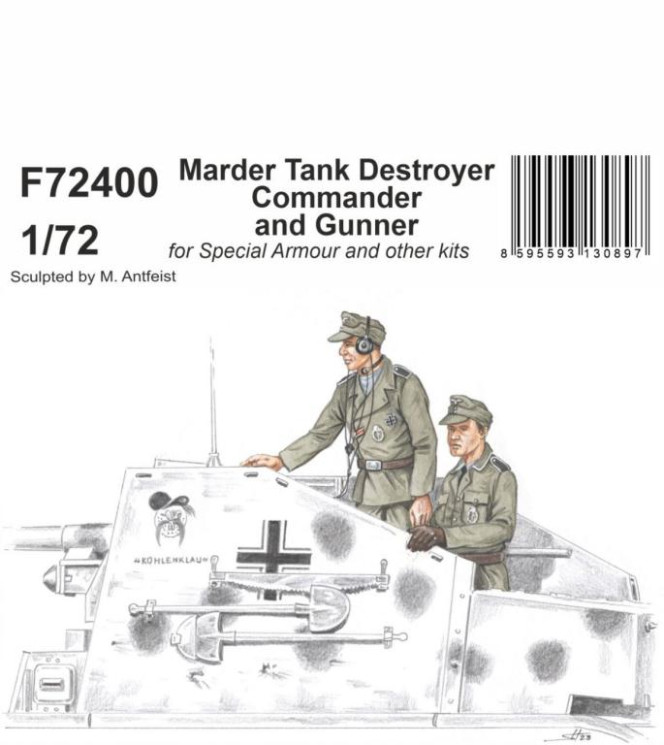 F72400 Командир і навідник САУ Marder 1/72