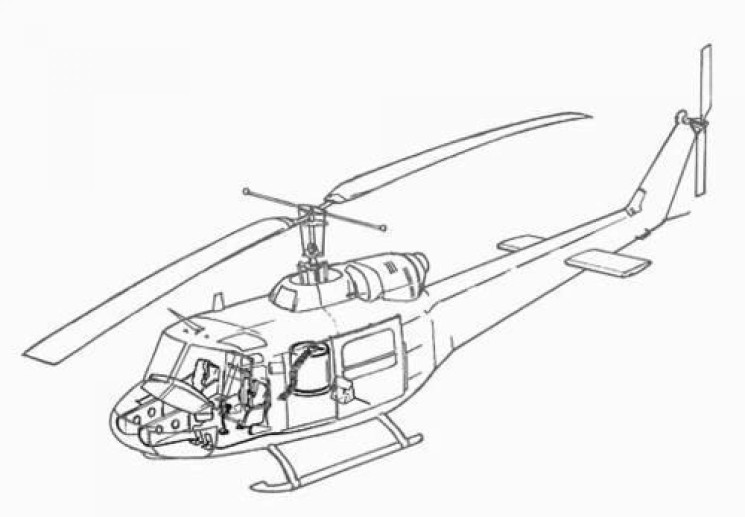 7078 UH-1B  інтерєр