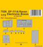 7526 F-111A Open Electronics Boxes 1/72 / for Italeri kit