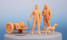 F72402 Пілот Tempest, пес і механік з акумуляторним візком 1/72