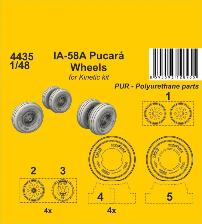 4435 IA-58A Pucar? колеса  1/48
