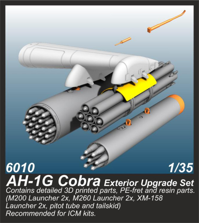 6010 AH-1G Cobra Зовнішній апгрейд 1/35 / для моделей ICM