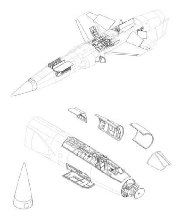 7057 F-104S/G  набір деталей