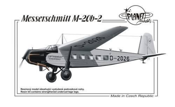129-PLT196 Messerschmitt M-20 b-2 1/72