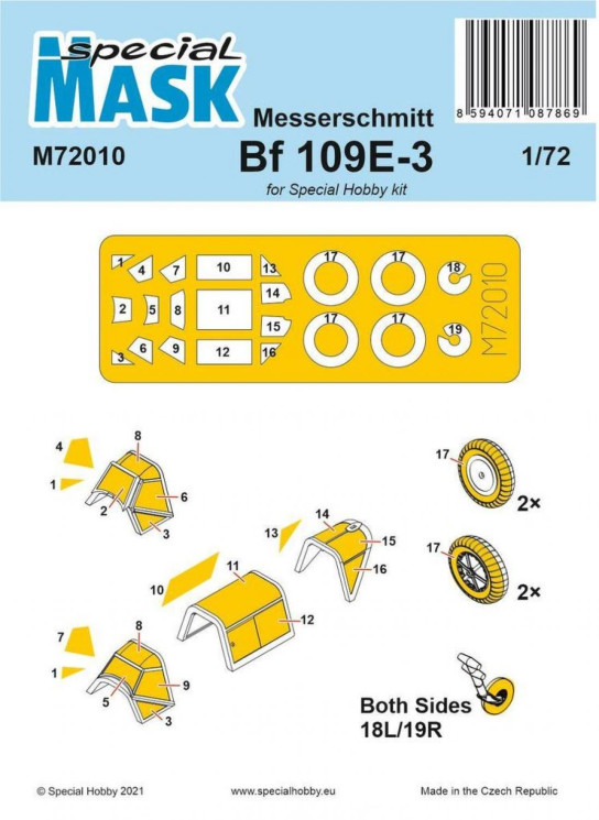 100-M72010 Messerschmitt Bf 109E-1/3 Mask