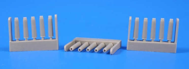 129-B48099 Gerrman WWII 88mm Flak Ammo Spent cartriges (15 ks) 1/48