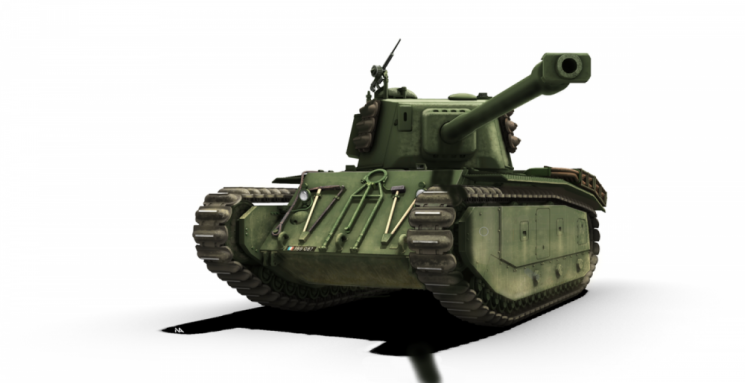 MV122 ARL-44  Останній французький важкий танк 1/72