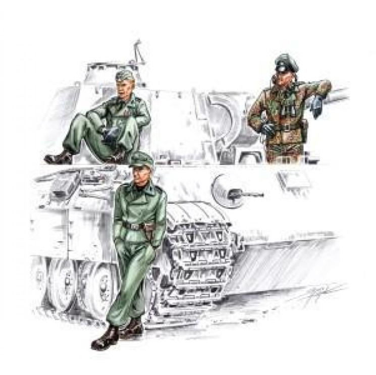 F72141 Танкисти Waffen SS Другої світової війни(3 фіг.)