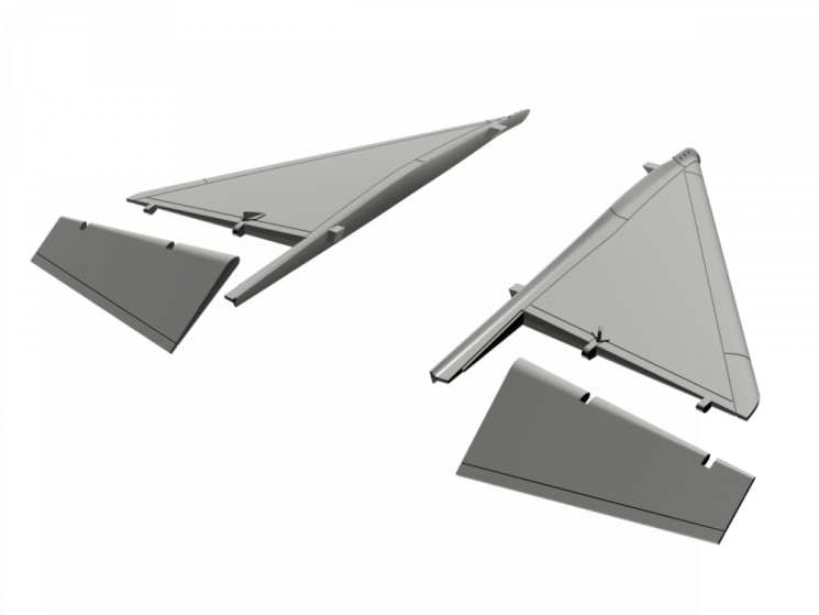4361 AJ-37/ SF-37 / SH37 Viggen canard correction set  1/50