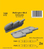 7498 Wellington Mk.II Вихлопні патрубки 1/72