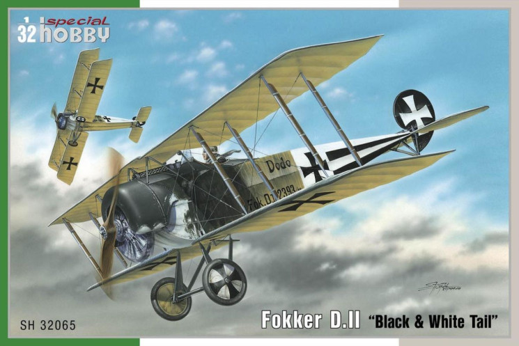 SH32065 Fokker D.II /Black & White Tail/ 1/32