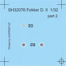 SH32076 Fokker D.II /Grunzweigs Planes/ 1/32