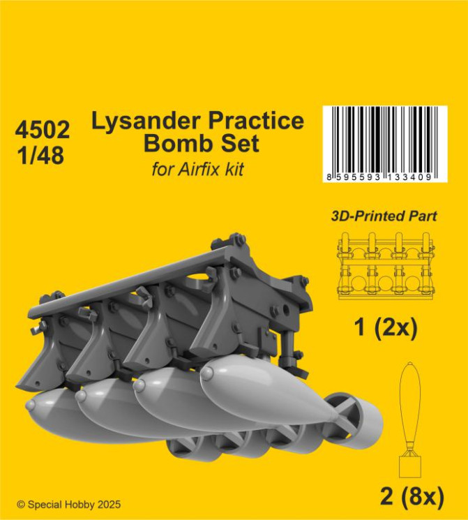4502 Lysander Practice Bomb Set 1/48 / for Airfix kit