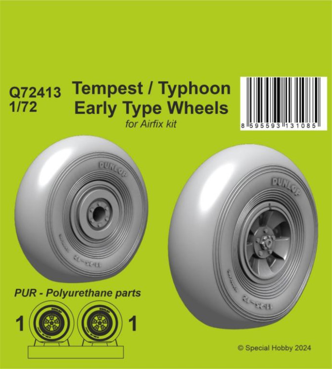Q72413 Tempest/Typhoon Колеса раннього типу 1/72