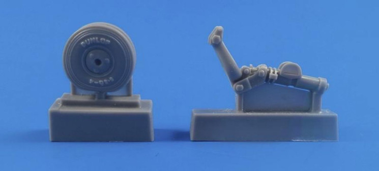 Q32244 Tempest/Typhoon Хвостове колесо з посиленою ніжкою 1/32