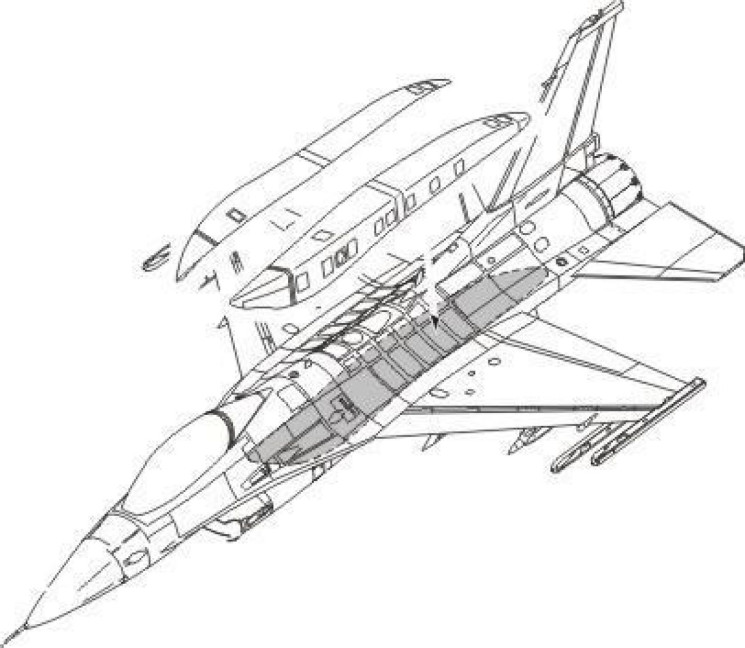 129-7159 F-16C Conformal Fuel Tank armament set 1/72