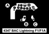 129-4347 BAC Lightning F1/F1A – 1/48 Cockpit Set for Airfix/Eduard kit