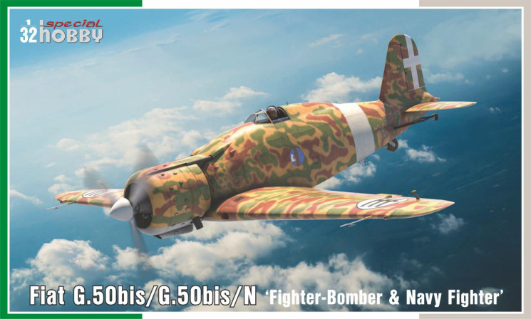 SH32089 Fiat G.50bis/G.50bis/N Винищувач-бомбардувальник і палубний винищувач 1/32