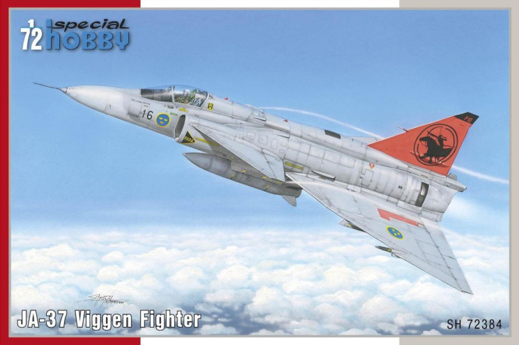 SH72384 JA-37 Viggen Fighter 1/72