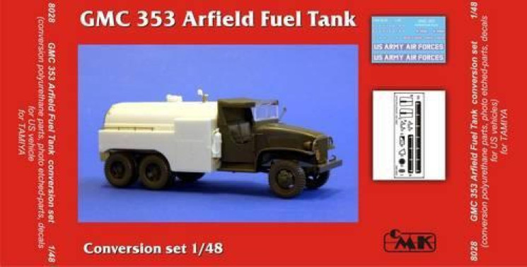 129-8028 GMC 353 Airfield fuel tank conv. Set for TAM 1/48
