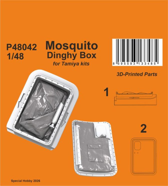 P48042 Mosquito рятувальний пліт (Dinghy Box) 1/48 / для Tamiya